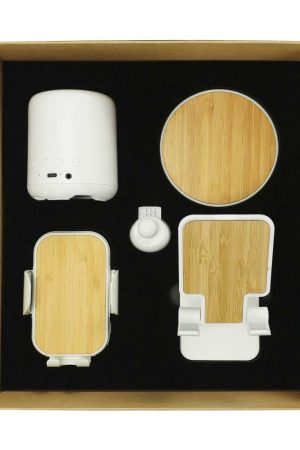 Promotional Tech Gift Sets with Brown Cardboard Gift Box