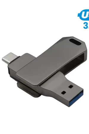 Swivel OTG USB in Gun Metal 64GB V. 3.0 Type C