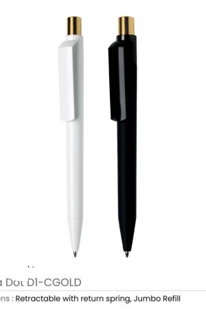 Dot Pens with Gold Push Button