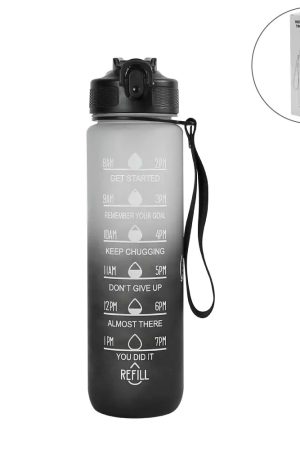 Motivational Time Marked Water Bottles 1000ml
