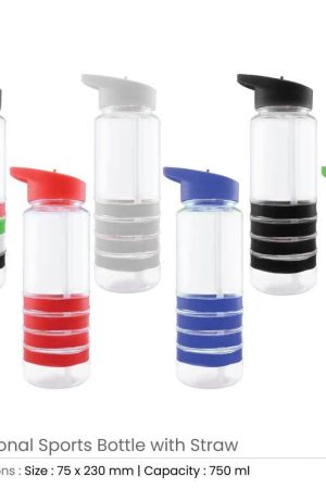 Water Bottle with Straw