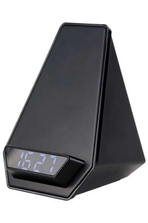 Wireless Charger BT Speaker with Clock & Light-up Logo