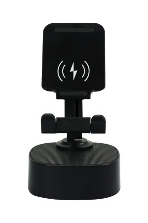 Wireless Fast Charger 15W with BT Speaker and RGB LED Logo