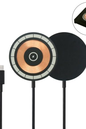 Round Magnetic 15W Fast Wireless Charger Type C