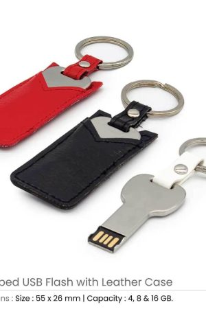 8GB Key Shaped USB with Leather Case