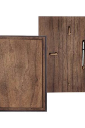 Vertical Matt Veneer Wooden Plaque with Box