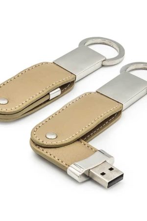 Leather Key Chain USB Flash