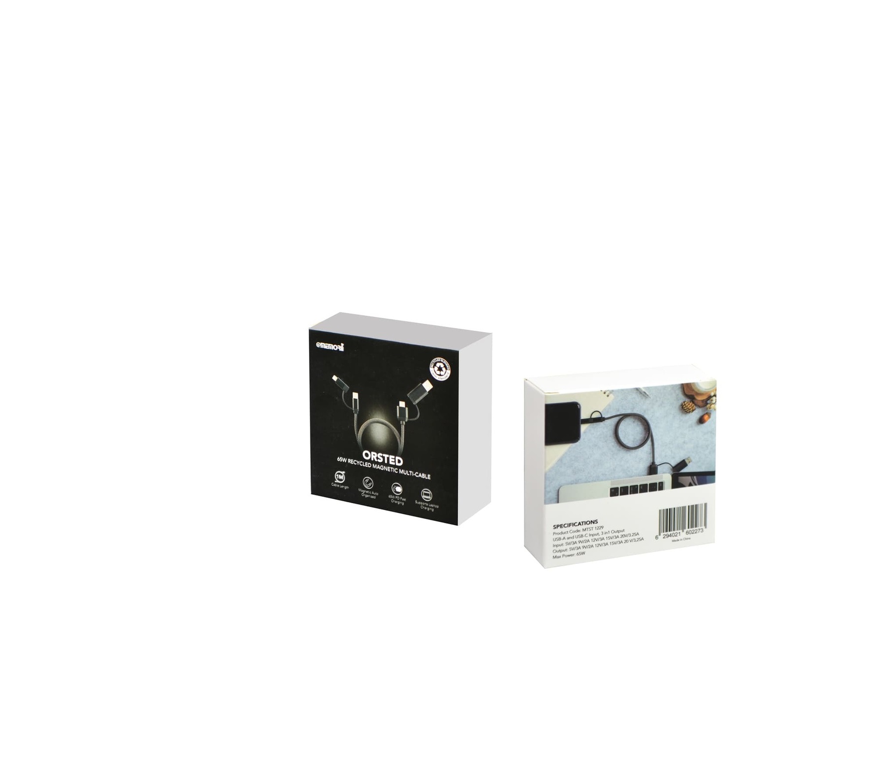 ORSTED - 65W Recycled Magnetic 4-in-1 Multi-Cable - Image 6