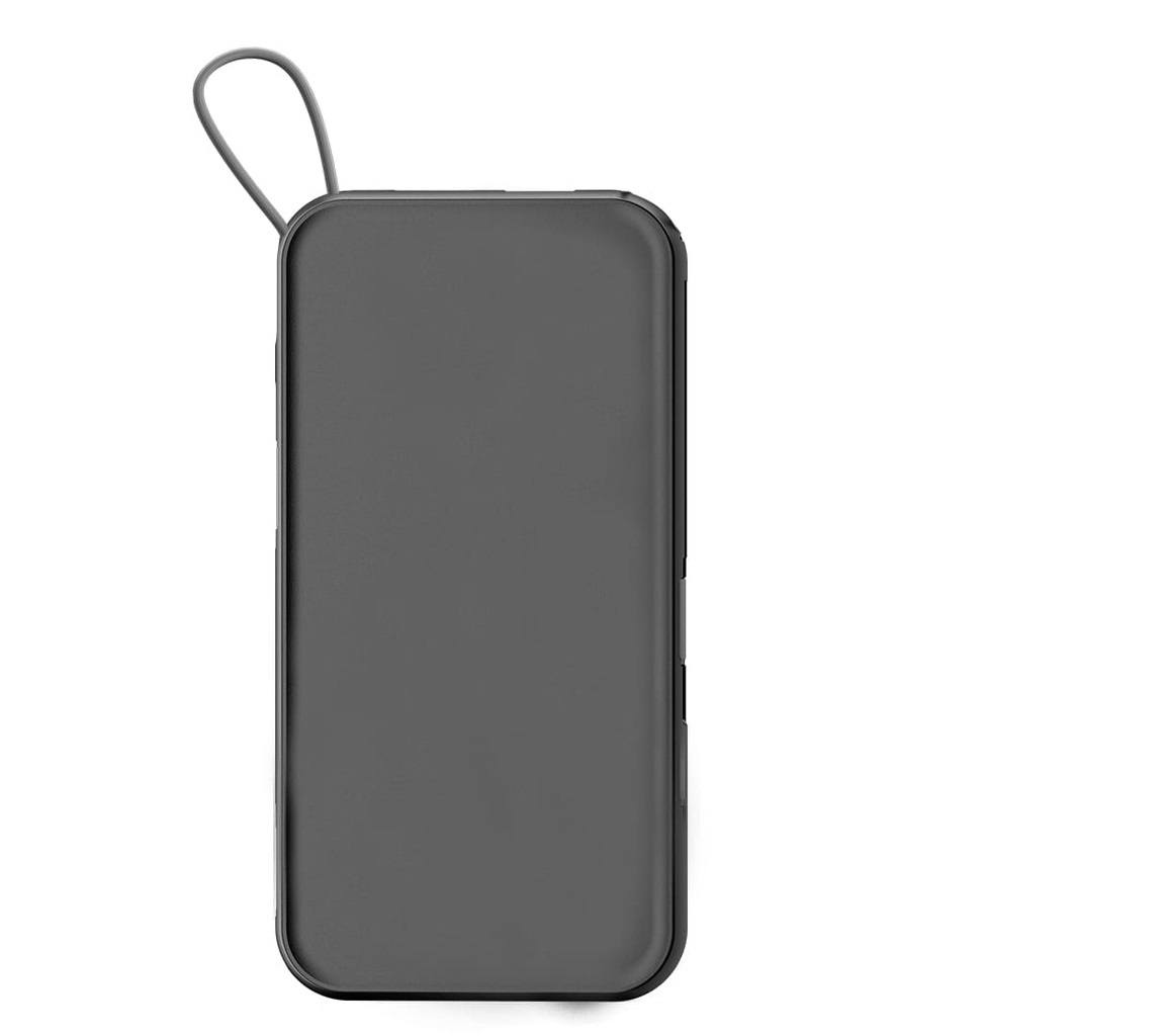 ROTTERDAM - @memorii 10,000mAh Universal Wireless Powerbank with inbuilt cables - Black - Image 5