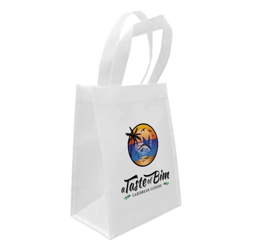 A5 White Non Woven Bags - Image 2