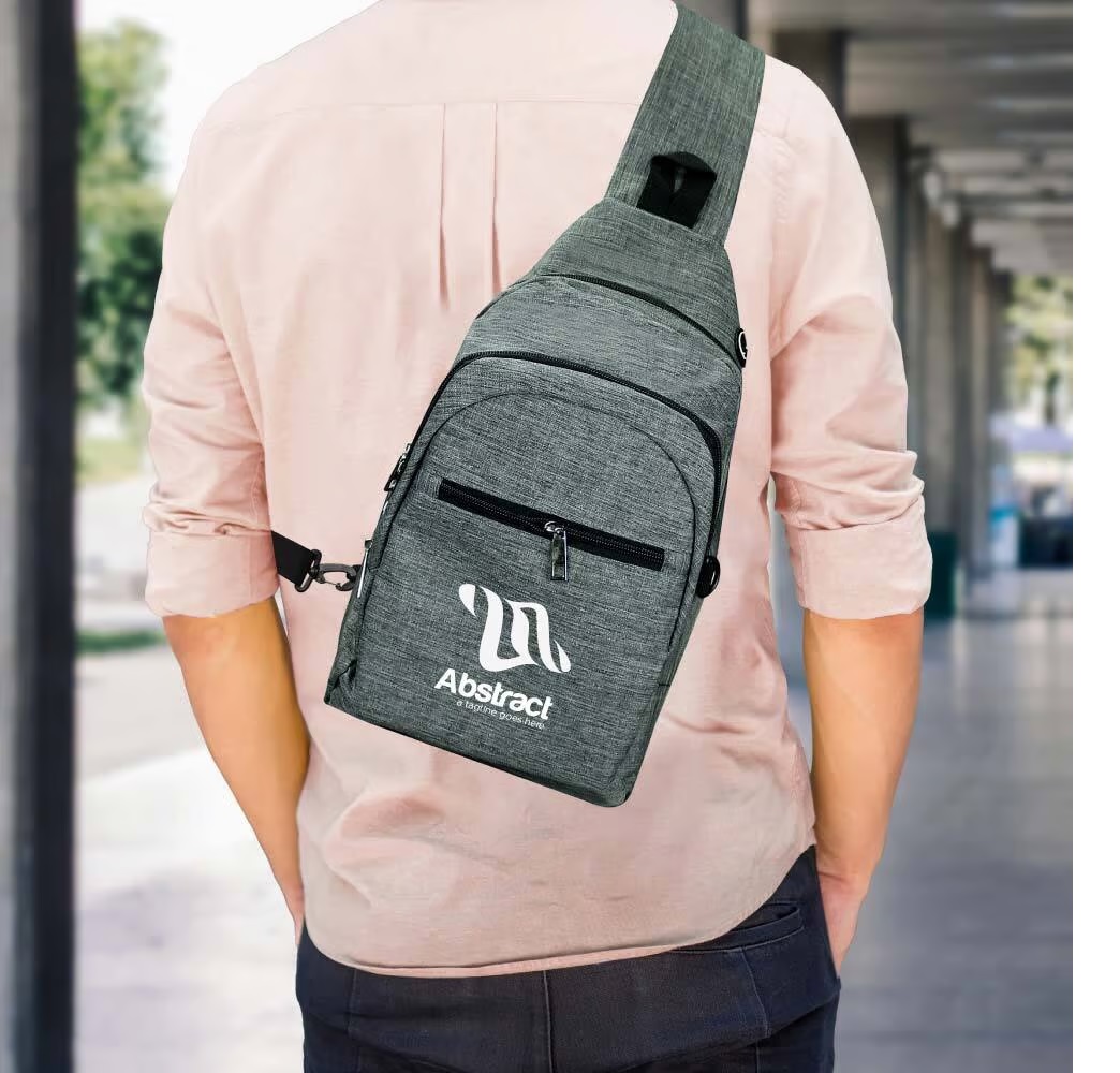 Triangular Sling Crossbody Bags with Headphone Hole - Image 2