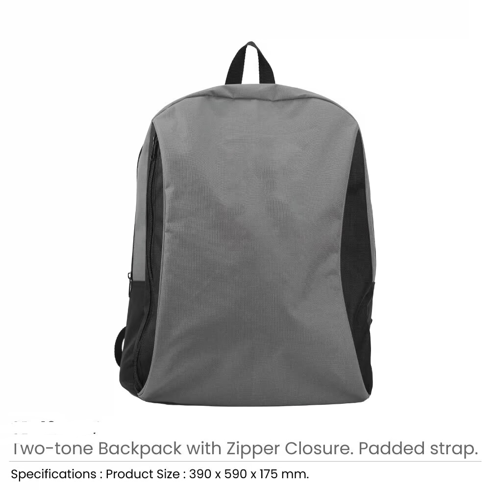 Two-toned Backpacks 600D Polyester Material - Image 3