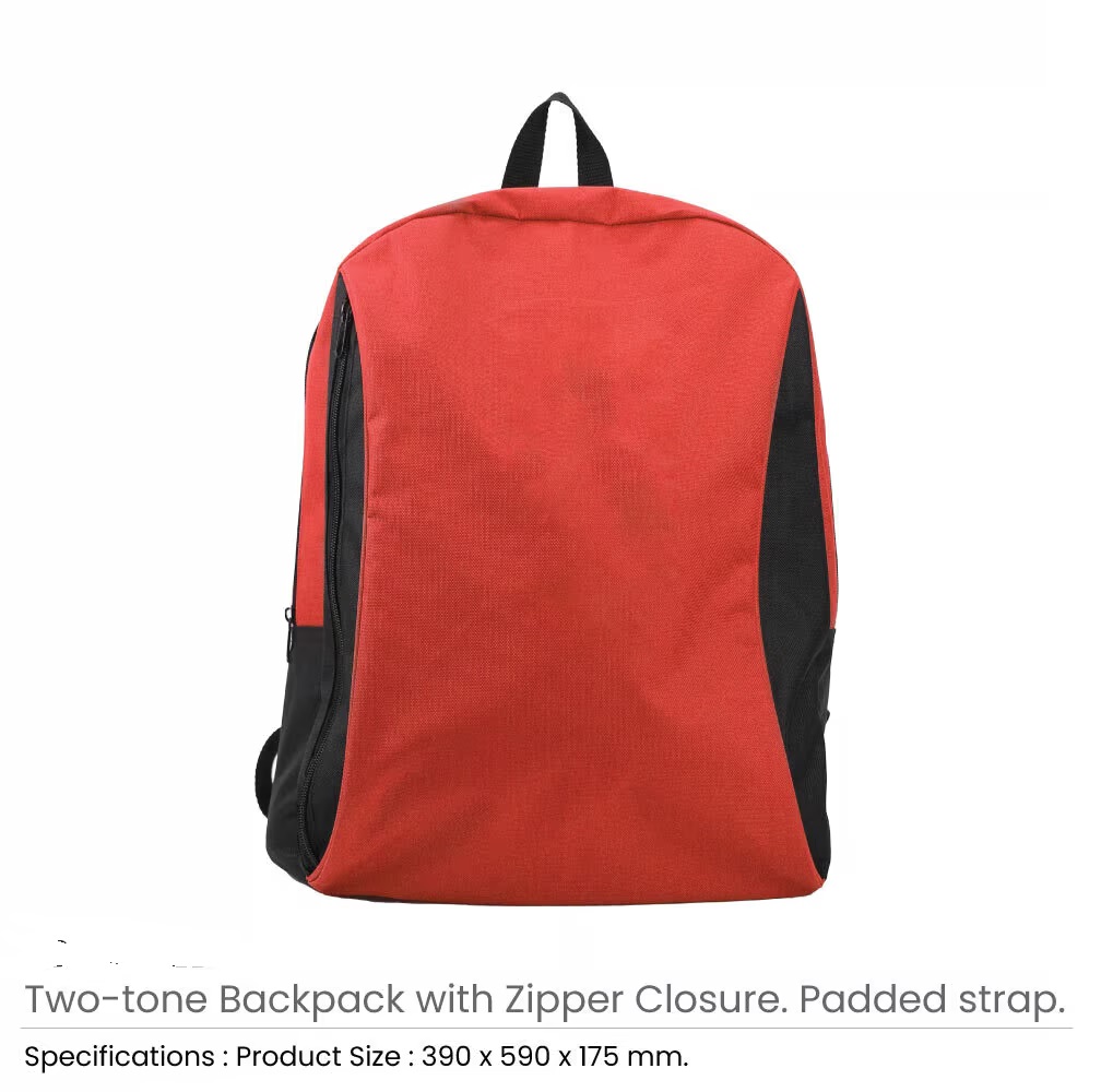 Two-toned Backpacks 600D Polyester Material - Image 2