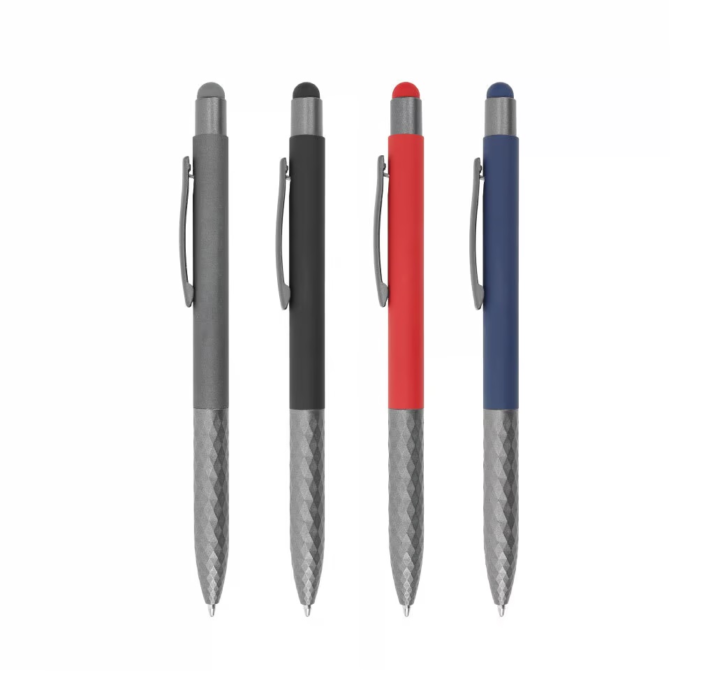 Stylus Metal Pens with Textured Grip