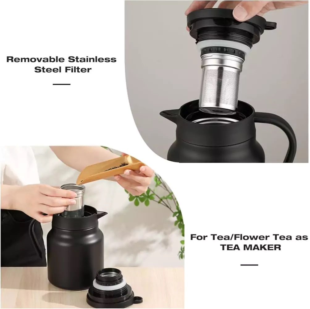 New Arabic Tea & Coffee Pot with Cups Set 1000 ml - Image 5