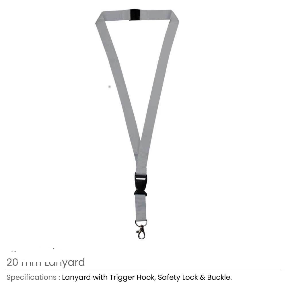 Lanyards with Hook, Safety Lock, and Buckle, 20 mm - Image 12