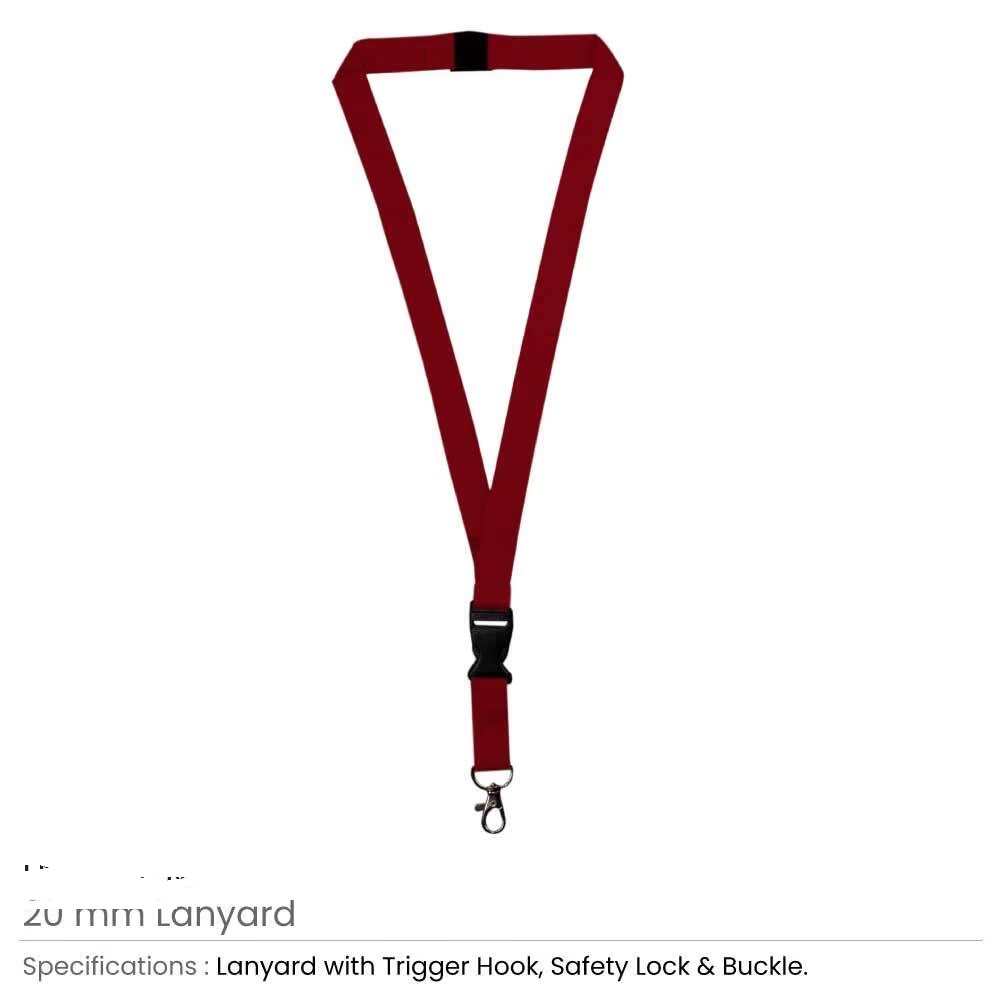 Lanyards with Hook, Safety Lock, and Buckle, 20 mm - Image 11