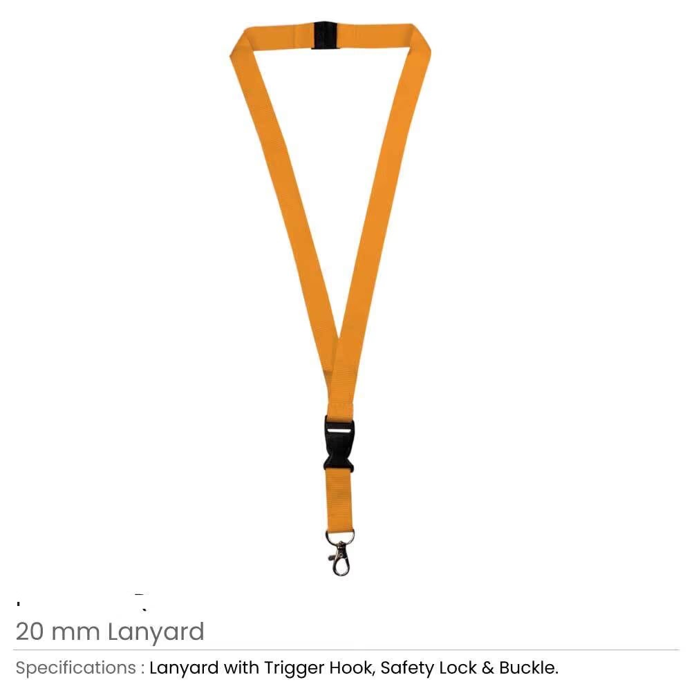 Lanyards with Hook, Safety Lock, and Buckle, 20 mm - Image 10