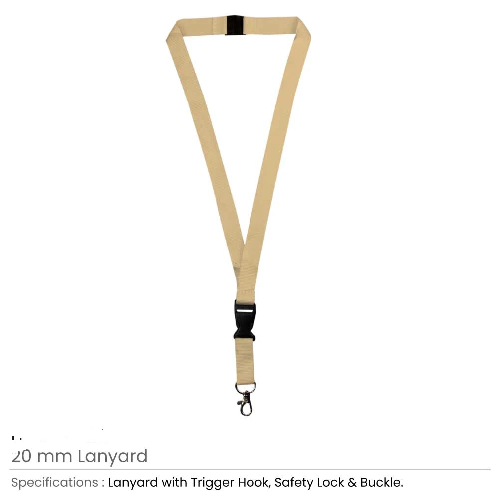 Lanyards with Hook, Safety Lock, and Buckle, 20 mm - Image 8