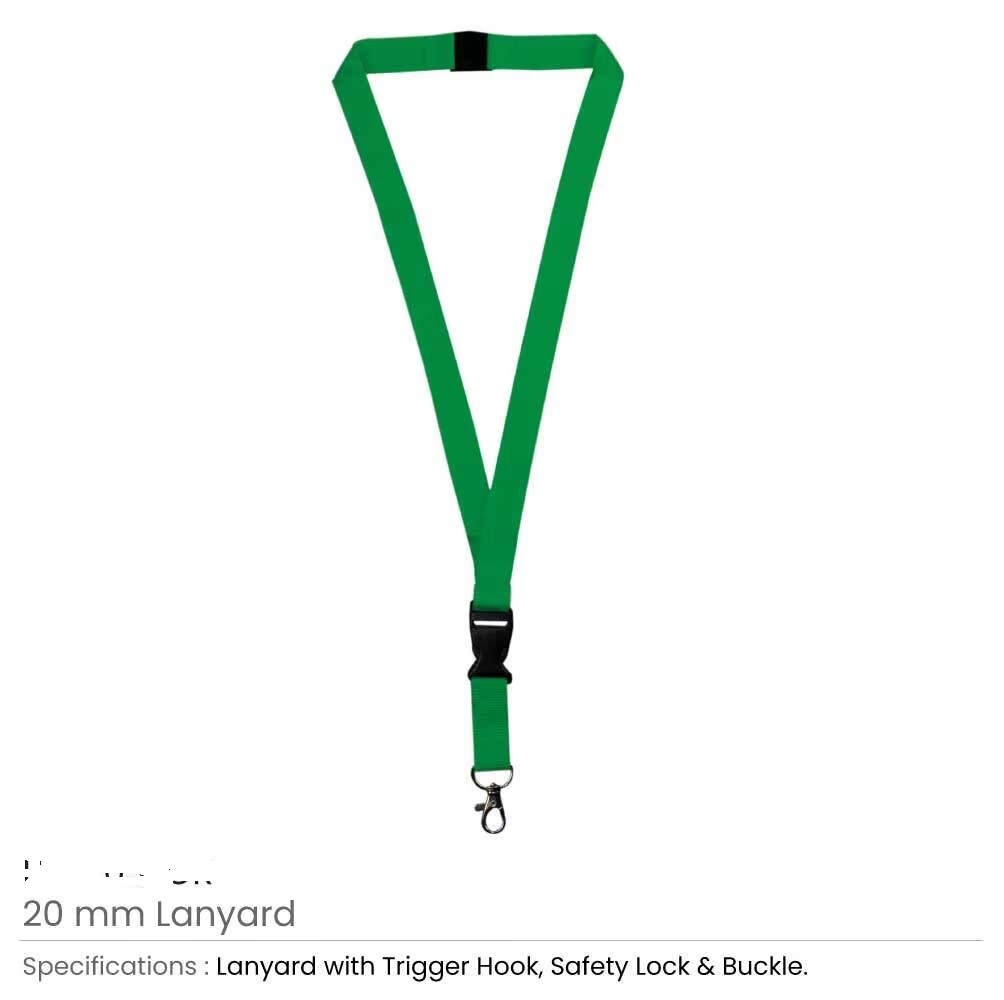 Lanyards with Hook, Safety Lock, and Buckle, 20 mm - Image 3