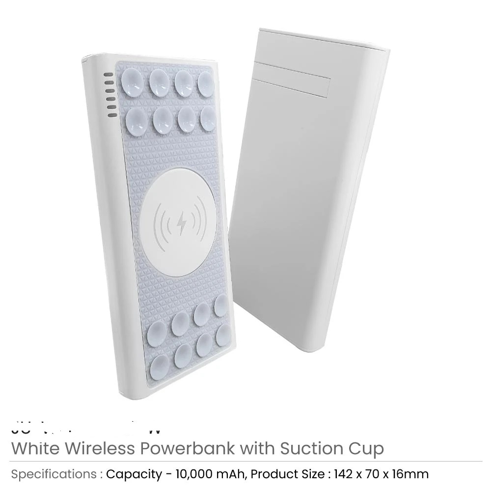 Wireless Power Bank 10000 mAh with Suction Cups - Image 4