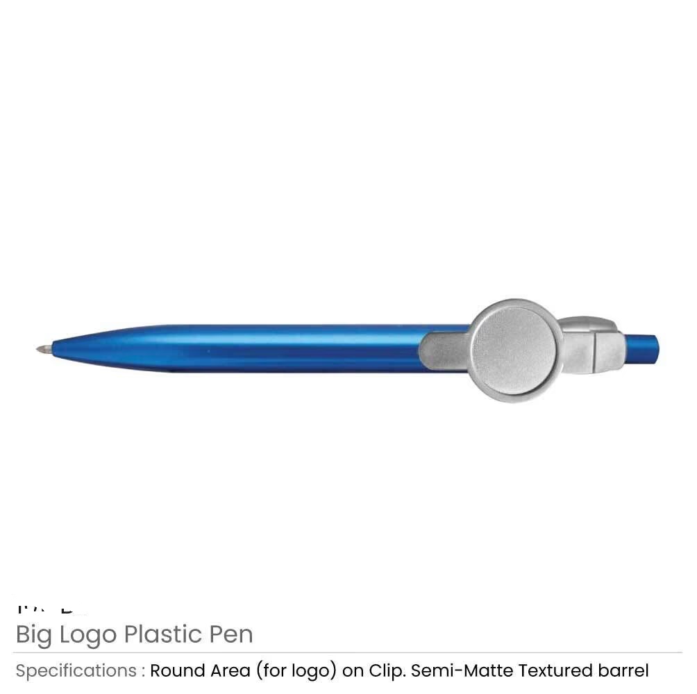 Big Logo Plastic Pens - Image 5