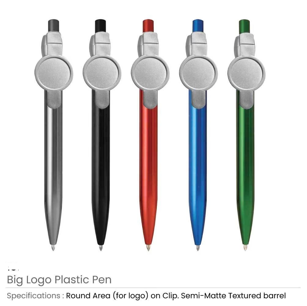 Big Logo Plastic Pens