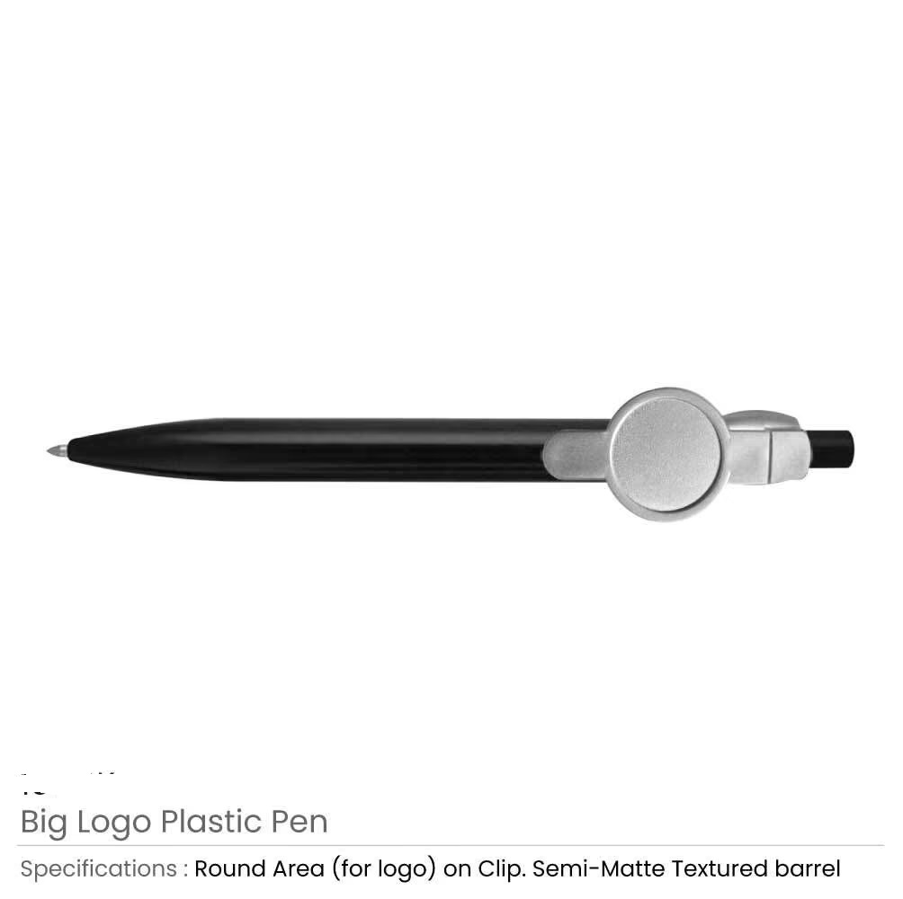 Big Logo Plastic Pens - Image 7