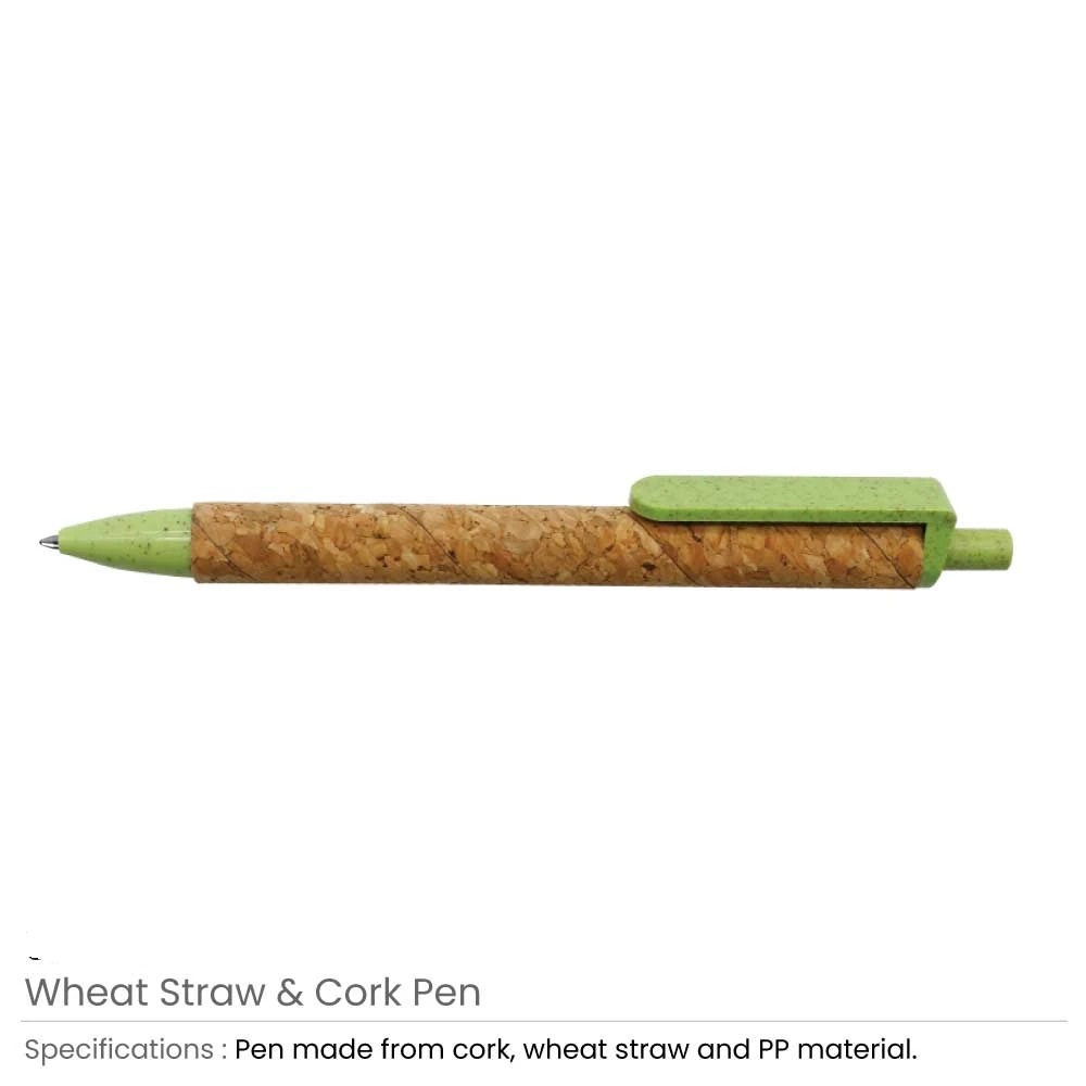 Wheat Straw and Cork Pens - Image 3