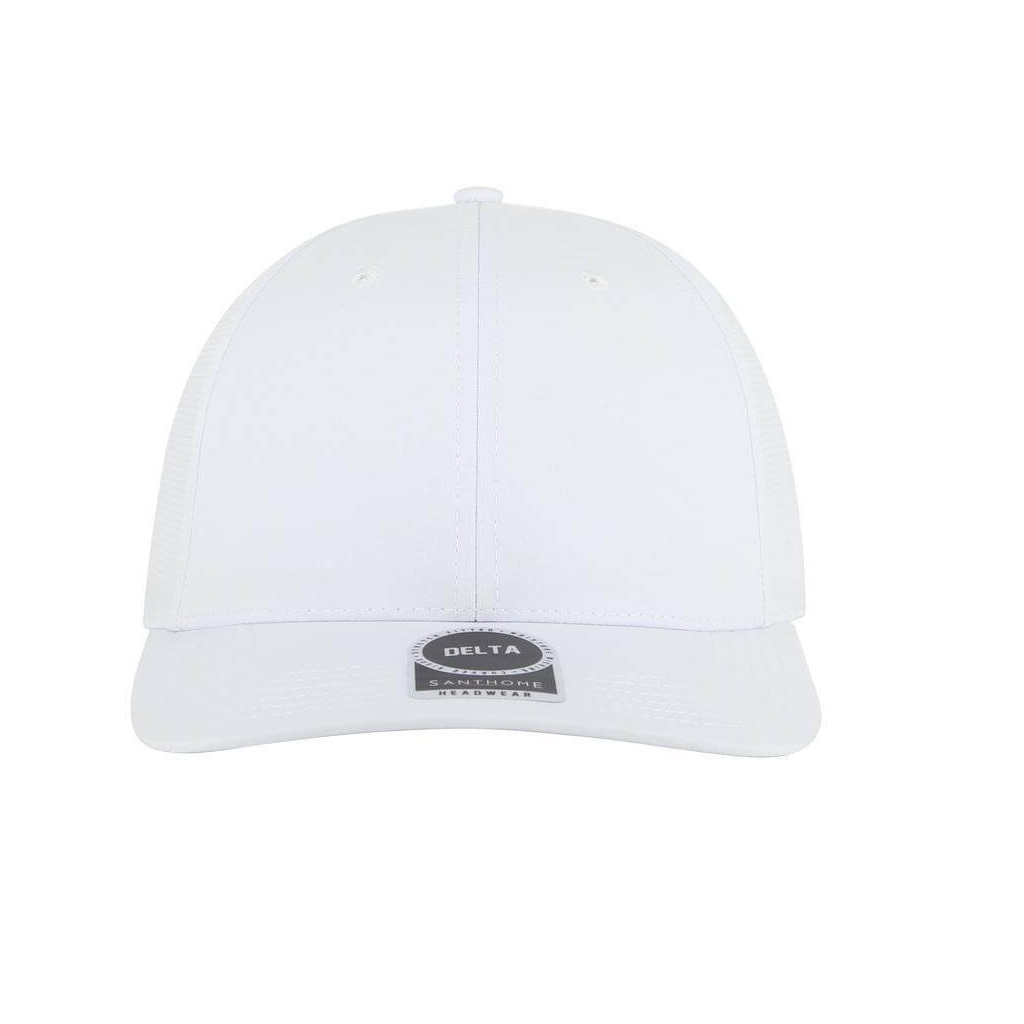 DELTA - Santhome DryNCool Performance Stretch-Fitted Cap - White - Image 3