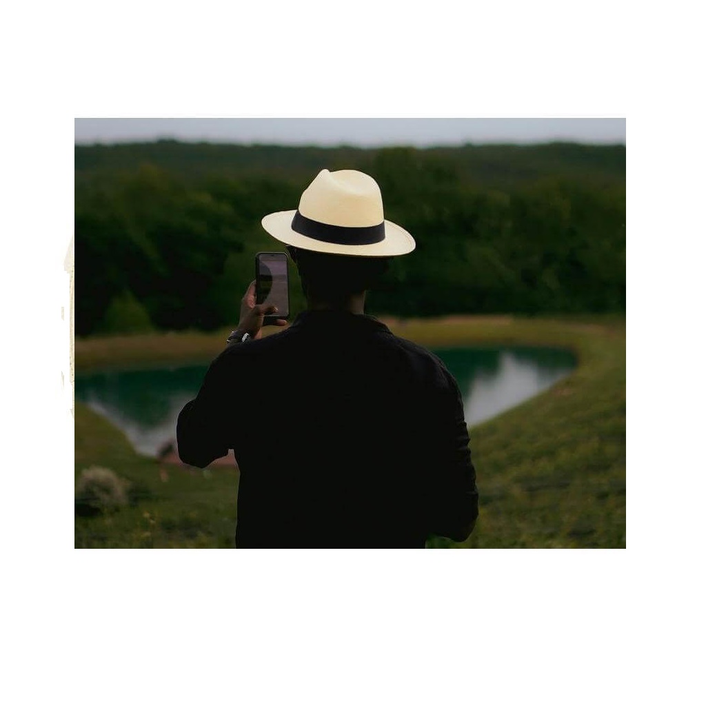 Santhome Panama Straw Hat - Image 4