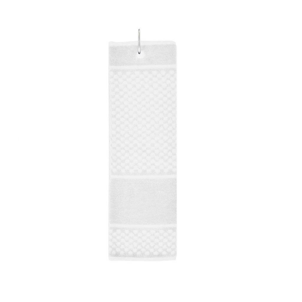MARABA - Sports Hand Towel with Carabiner - White