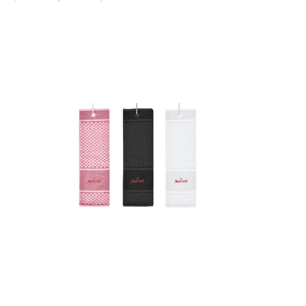 MARABA - Sports Hand Towel with Carabiner - White - Image 2