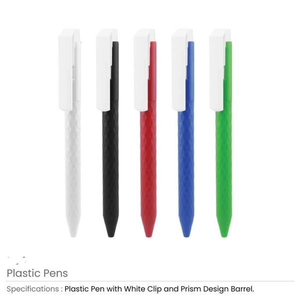 Prism Design Plastic Pens
