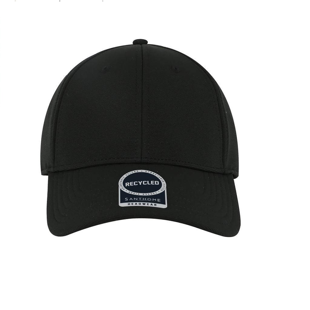 TITAN - Santhome Recycled 6 Panel Adjustable Cap - Black - Image 3