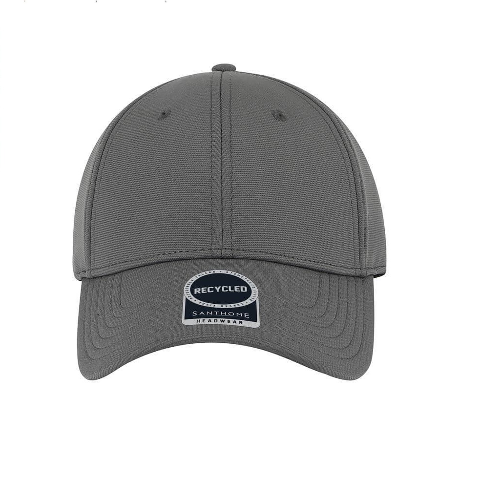 TITAN - Santhome Recycled 6 Panel Adjustable Cap - Dark Grey - Image 4