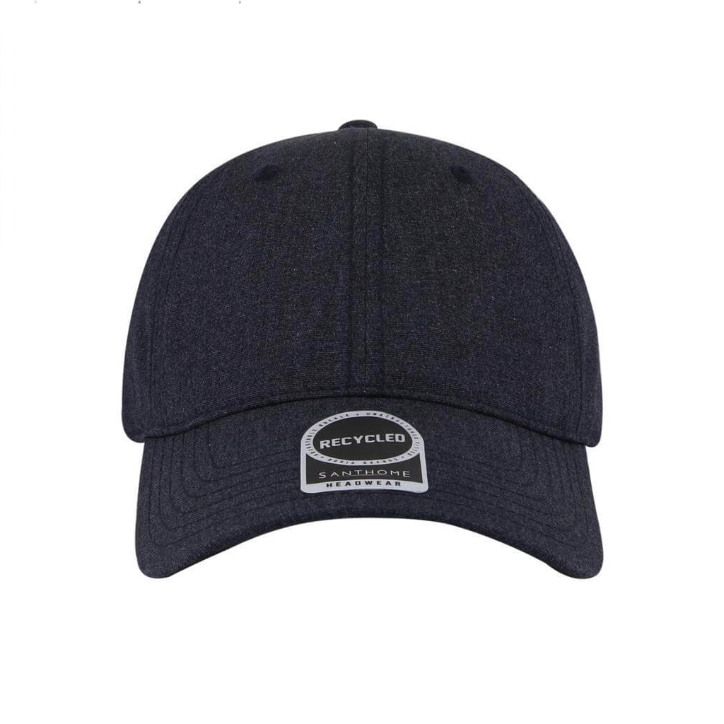 FLEX - Santhome Recycled 6 Panel Relaxed Fit Cap - Navy Blue - Image 2
