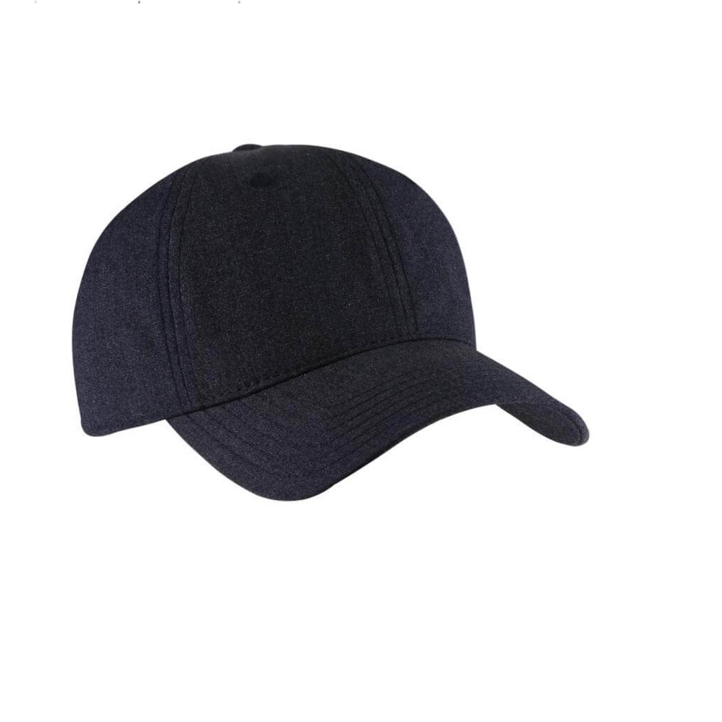 FLEX - Santhome Recycled 6 Panel Relaxed Fit Cap - Navy Blue - Image 4