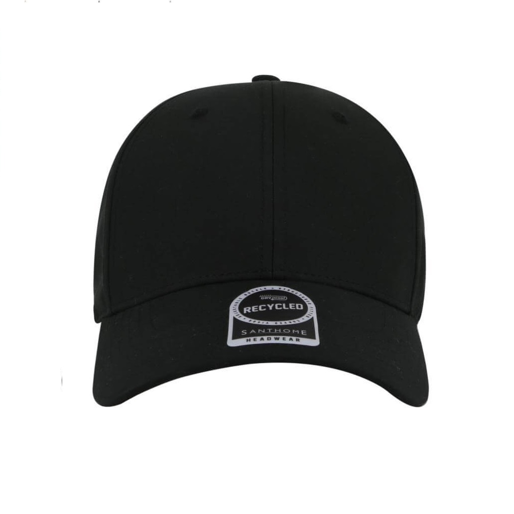 ULTRA - Santhome RPET 6 Panel DryNCool Sport Cap - Black - Image 2