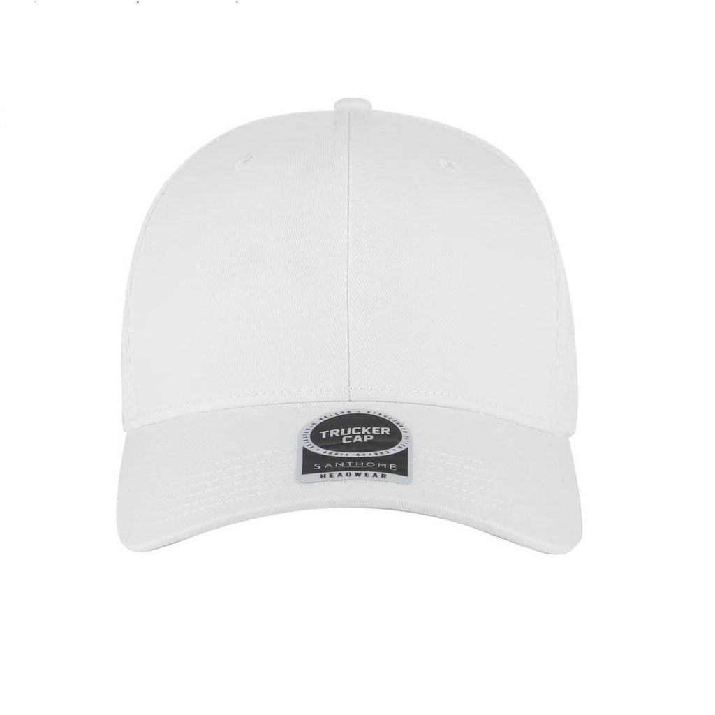 SWIFT - Santhome 6 Panel Trucker Cap - White - Image 2