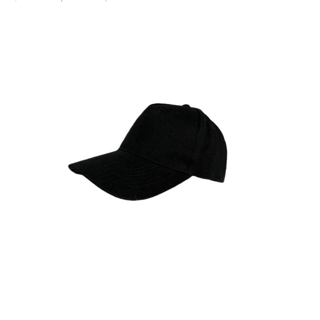 NARVA - 5 Panel Heavy Brushed Cotton Cap - Black