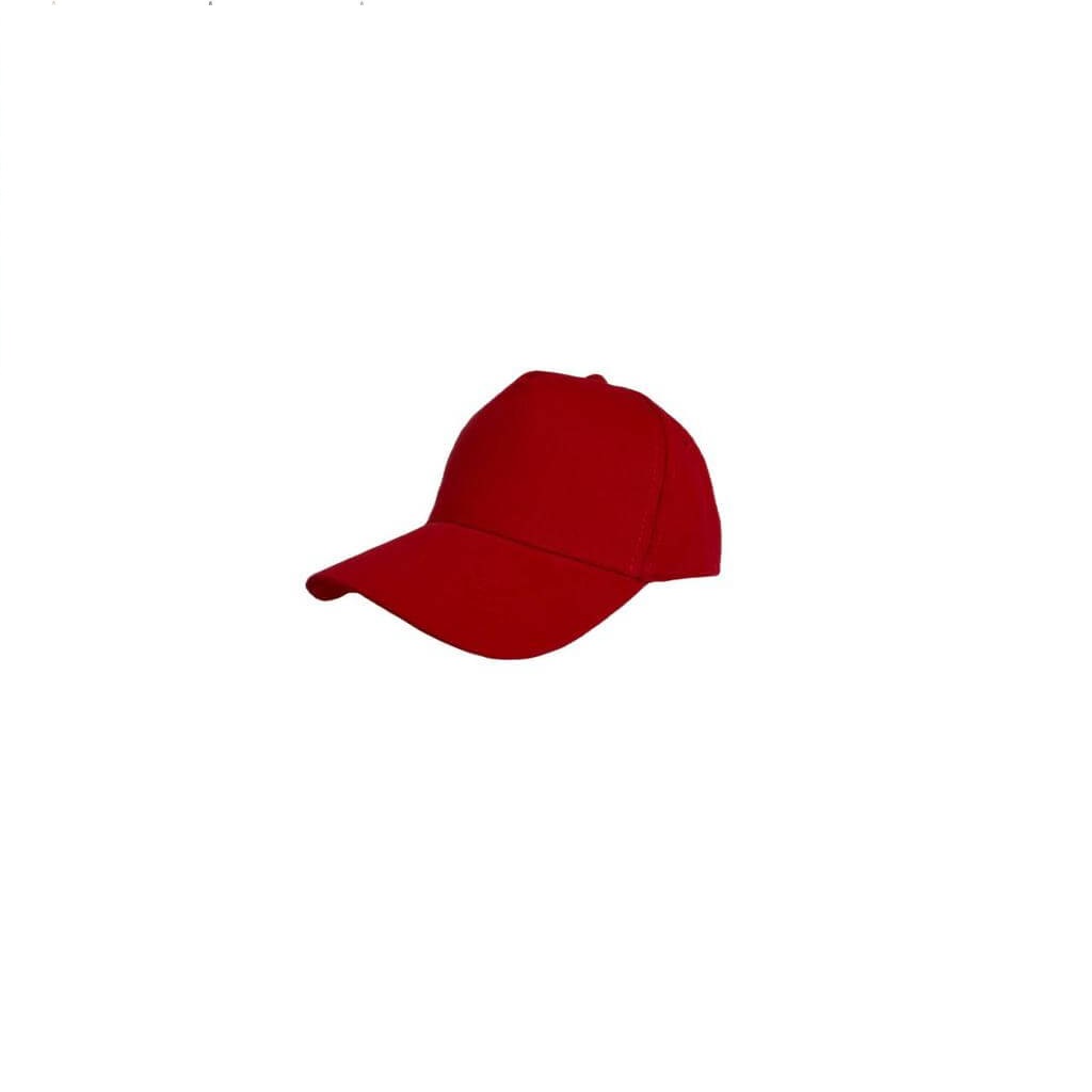 NARVA - 5 Panel Heavy Brushed Cotton Cap - Red