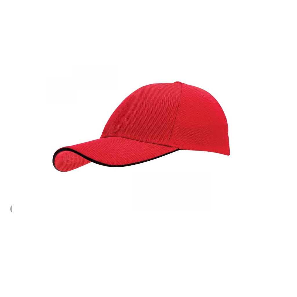 Santhome Nu-Fit Performance Stretch-Fitted Cap - Red / Black