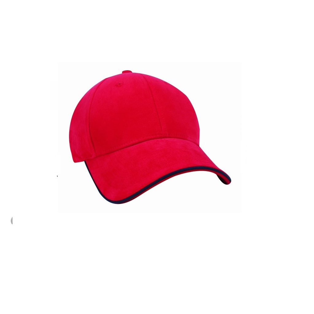Santhome Nu-Fit Performance Stretch-Fitted Cap - Red / Black - Image 2