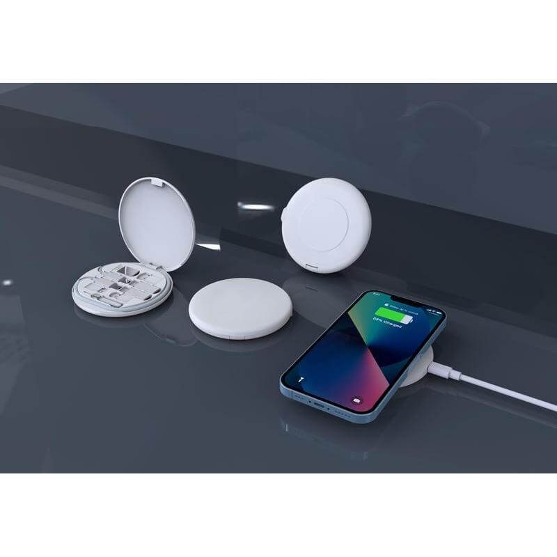 OSLO - @memorii Recycled 15W Wireless Charger Multi - Cable Set - Black - Image 5