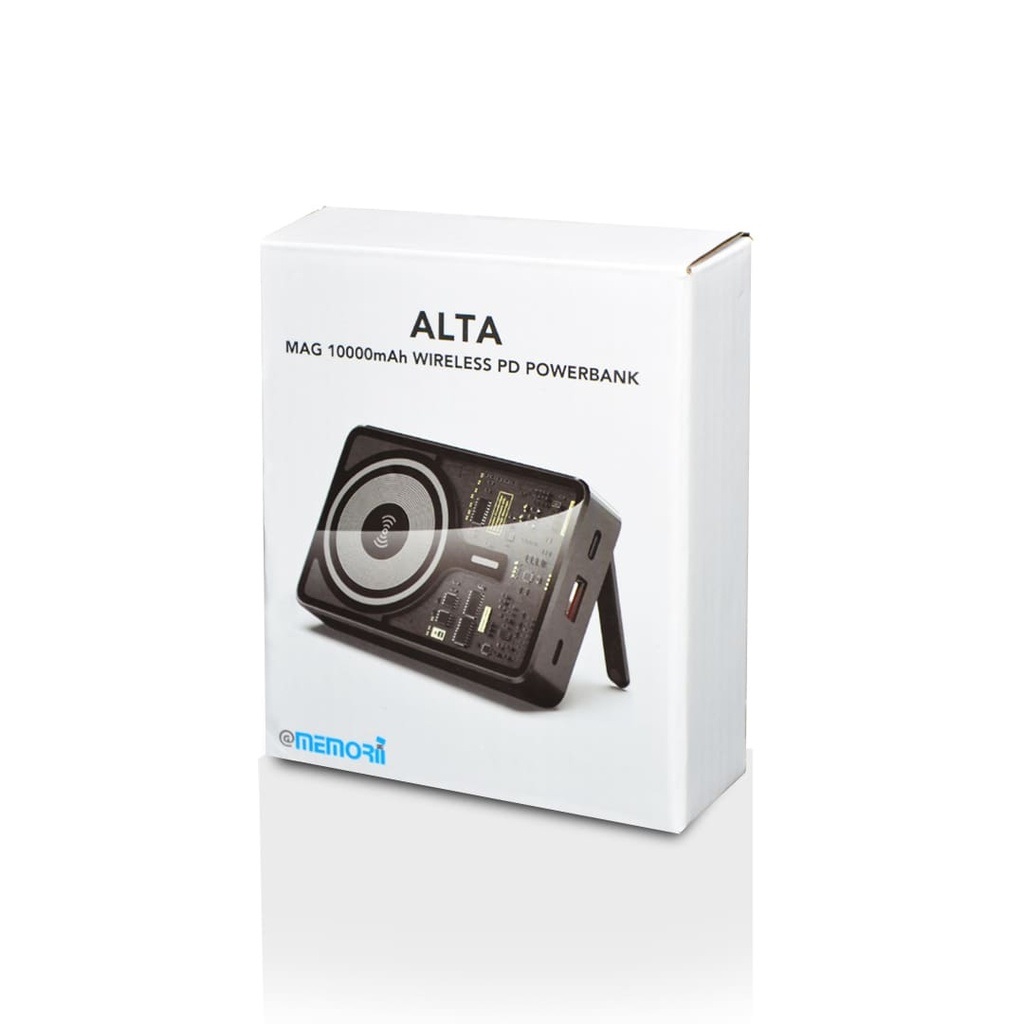 ALTA - @memorii 10000mAh Magnetic 15W Wireless Powerbank - Black - Image 5