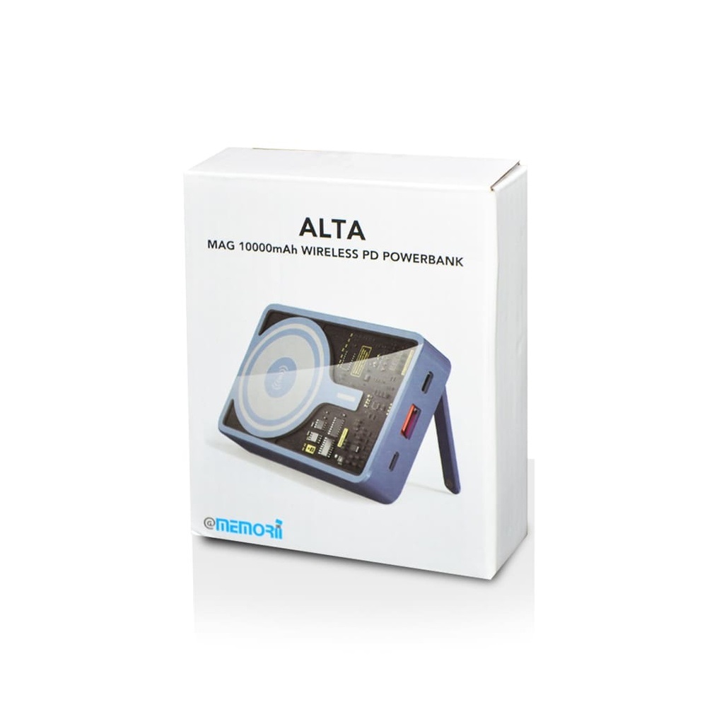 ALTA - @memorii 10000mAh Magnetic 15W Wireless Powerbank - Blue - Image 7
