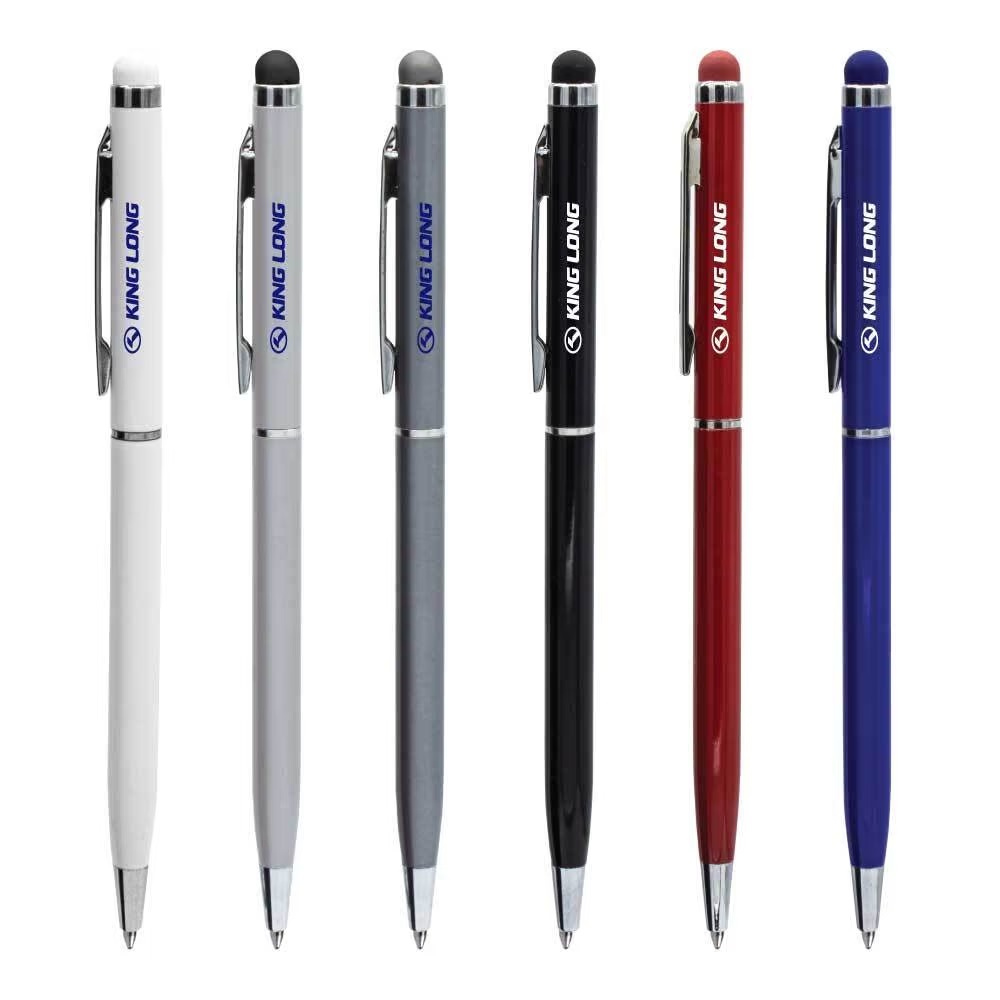 Slim Metal Pens with Stylus - Image 8