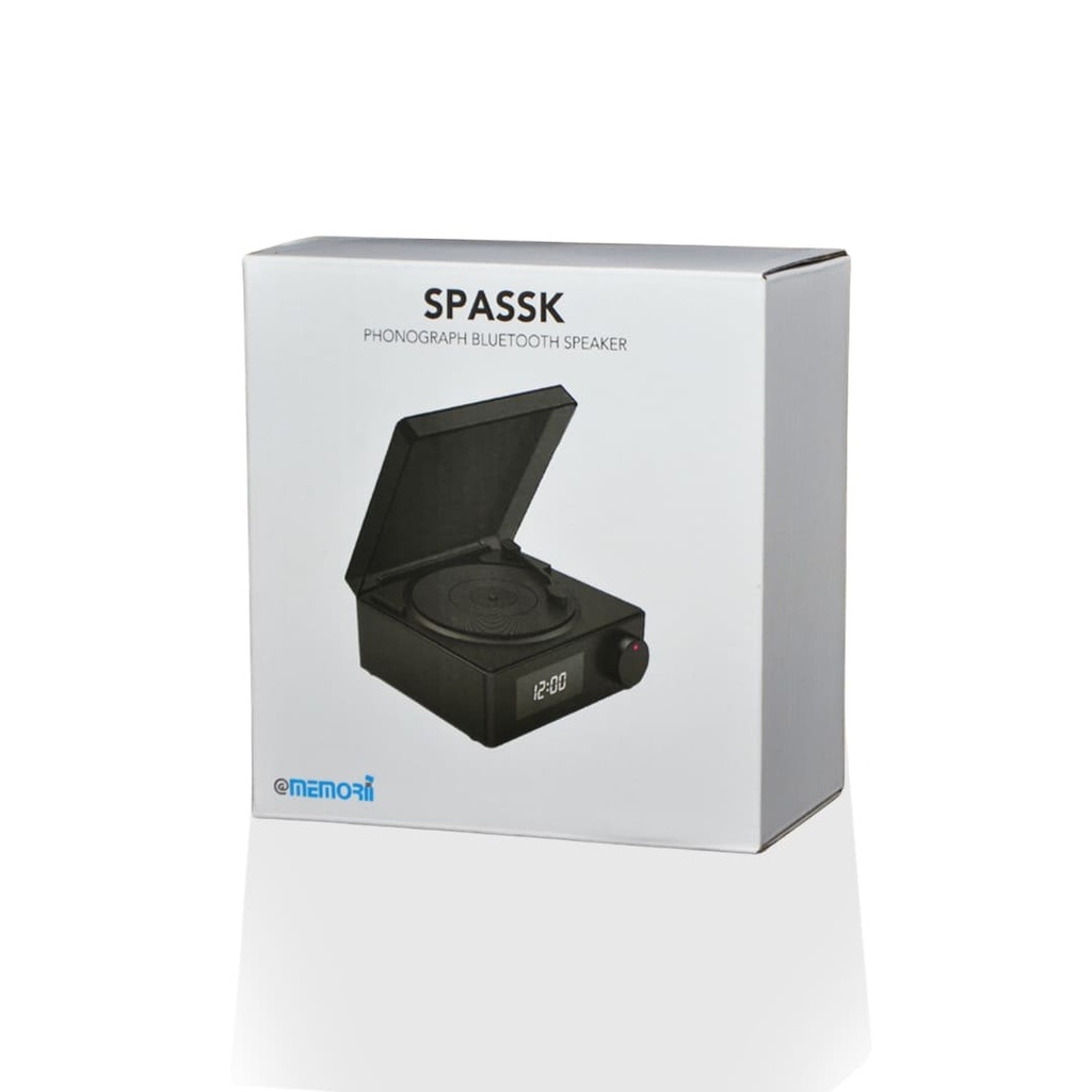 SPASSK - @memorii Phonograph Bluetooth Speaker - Black - Image 4