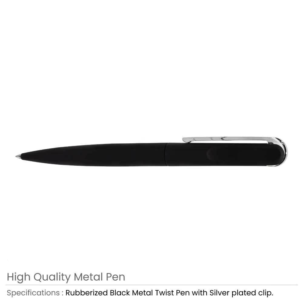 Rubberized Metal Pens - Image 3